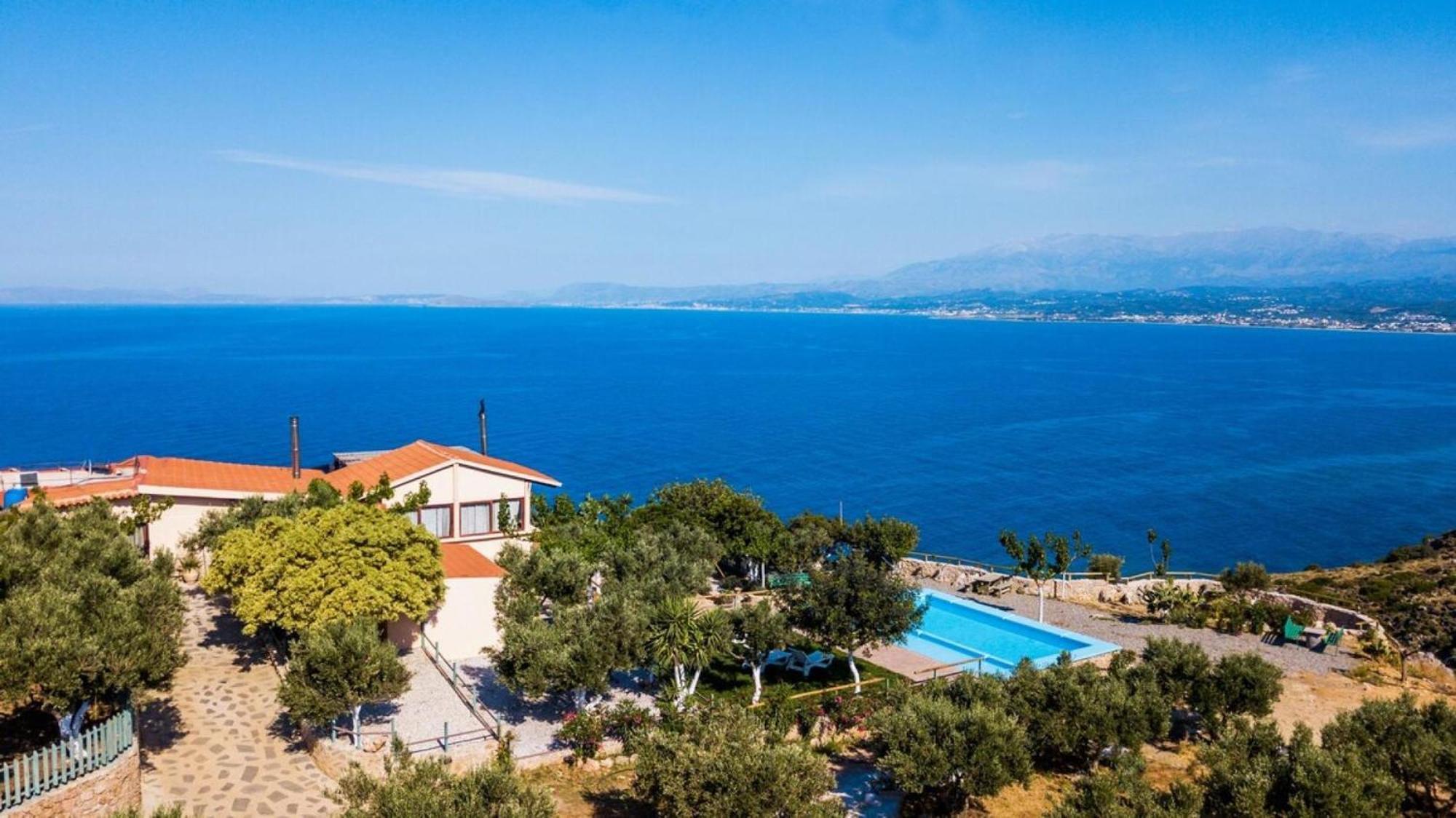 Villa Akrolithos With Private Pool Chania  Ngoại thất bức ảnh